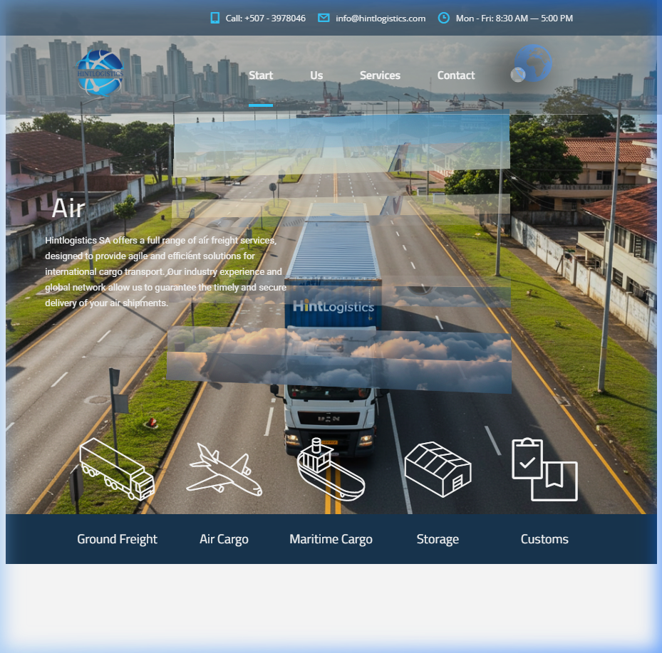 Hint Logistics website