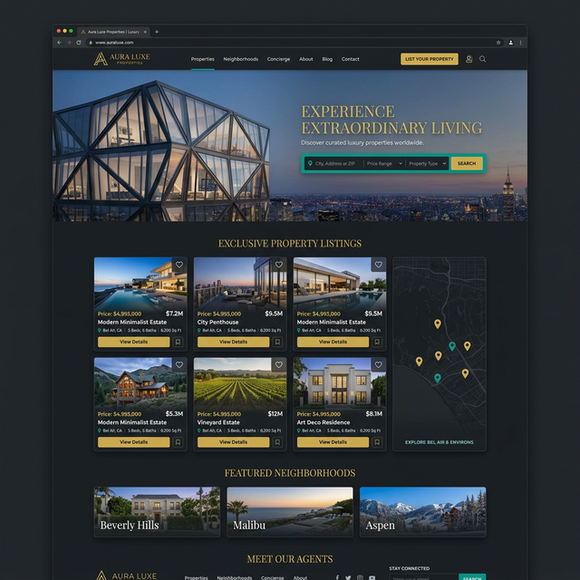 Real estate UI design